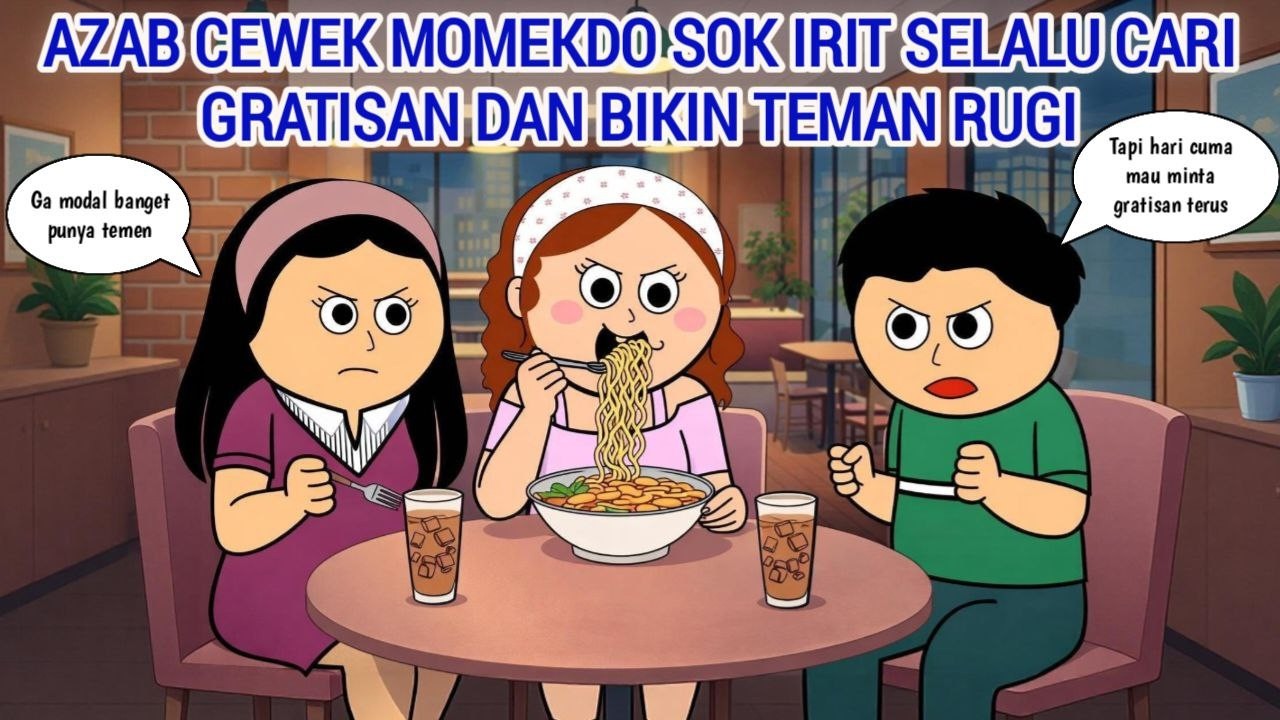 AZAB MEMOKDO SOK IRIT SELALU CARI GRATISAN DAN BIKIN TEMAN RUGI | ANIMASI AZAB