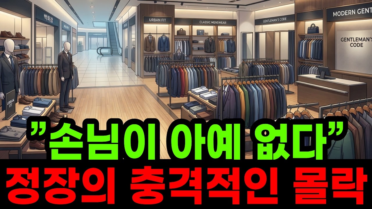 “요즘엔 정장 안 입어요” 백화점에서 퇴출당하는 남성복의 비참한 몰락