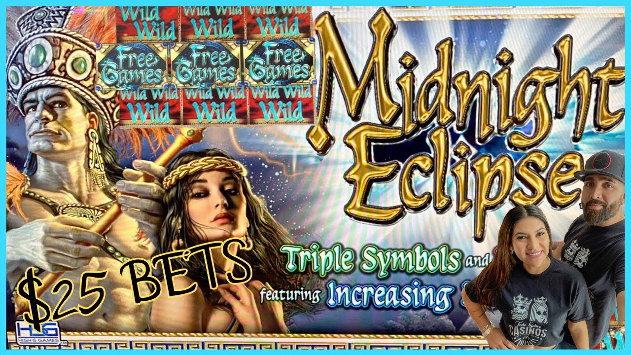 🤑MIDNIGHT ECLIPSE $25.00 BETS BONUS! WILDS LOCKED!! AT BALLY'S CASINO SLOT CHANNEL EN ESPAÑOL