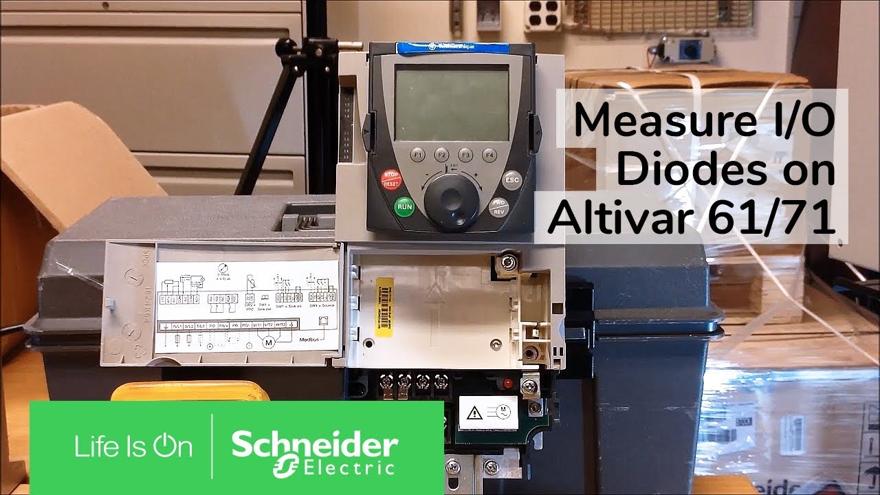 Measuring I/O Diodes (Static Check) on Altivar 61/71 25hp or Less | Schneider Electric Support