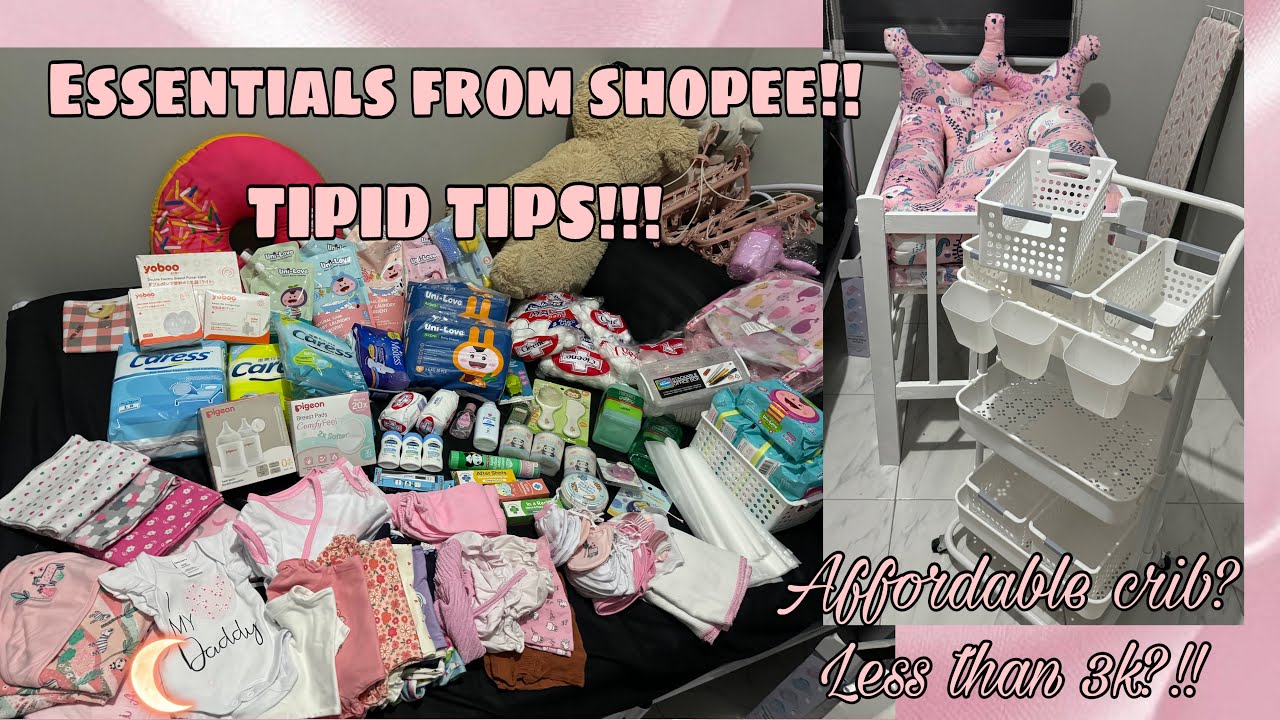 Newborn essentials 2024 from shopee (practical and minimal) Philippines Tagalog | First time Mom