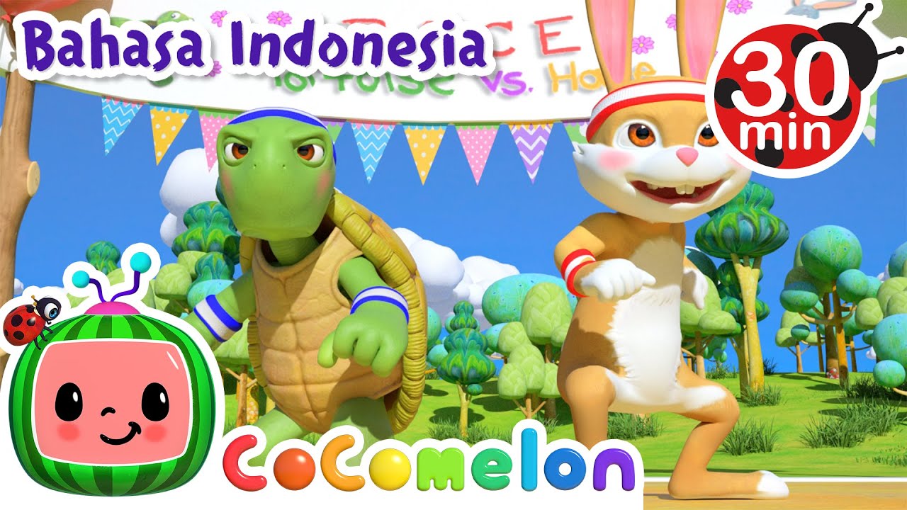 Kura-kura dan Kelinci | CoComelon Bahasa Indonesia - Lagu Anak Anak | Cerita Klasik Anak Indonesia