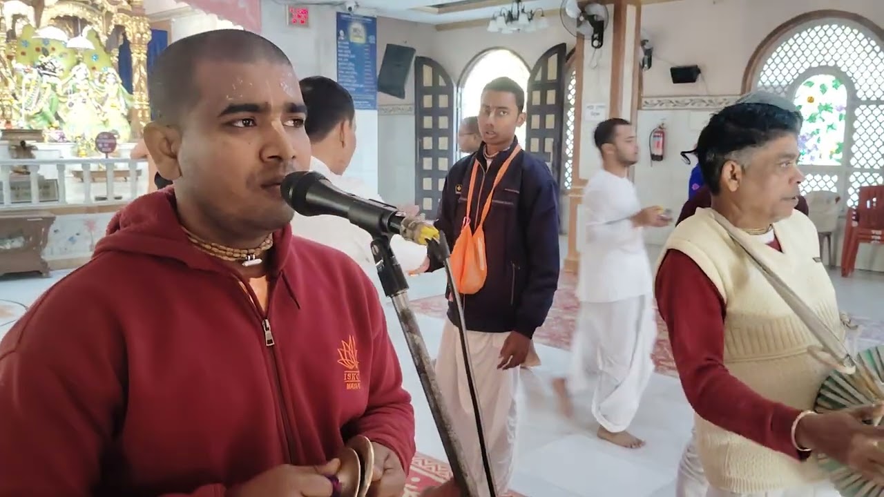আজকের গুরু পূজা  iskcon EkaChakra dham Birchandrapur 