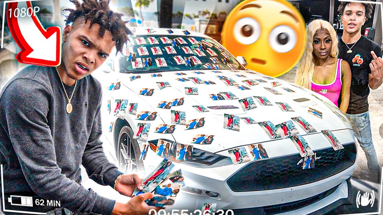 Covered MiamiTheKid Car With Pictures Of Toni & This Happened...