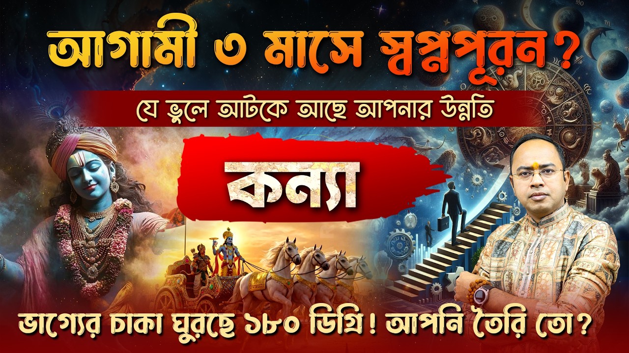 কন্যা রাশি: আগামী ৩ মাস কোন পথে উন্নতি? ♍ Virgo Career & Luck Prediction 2026 | Santanu Dey