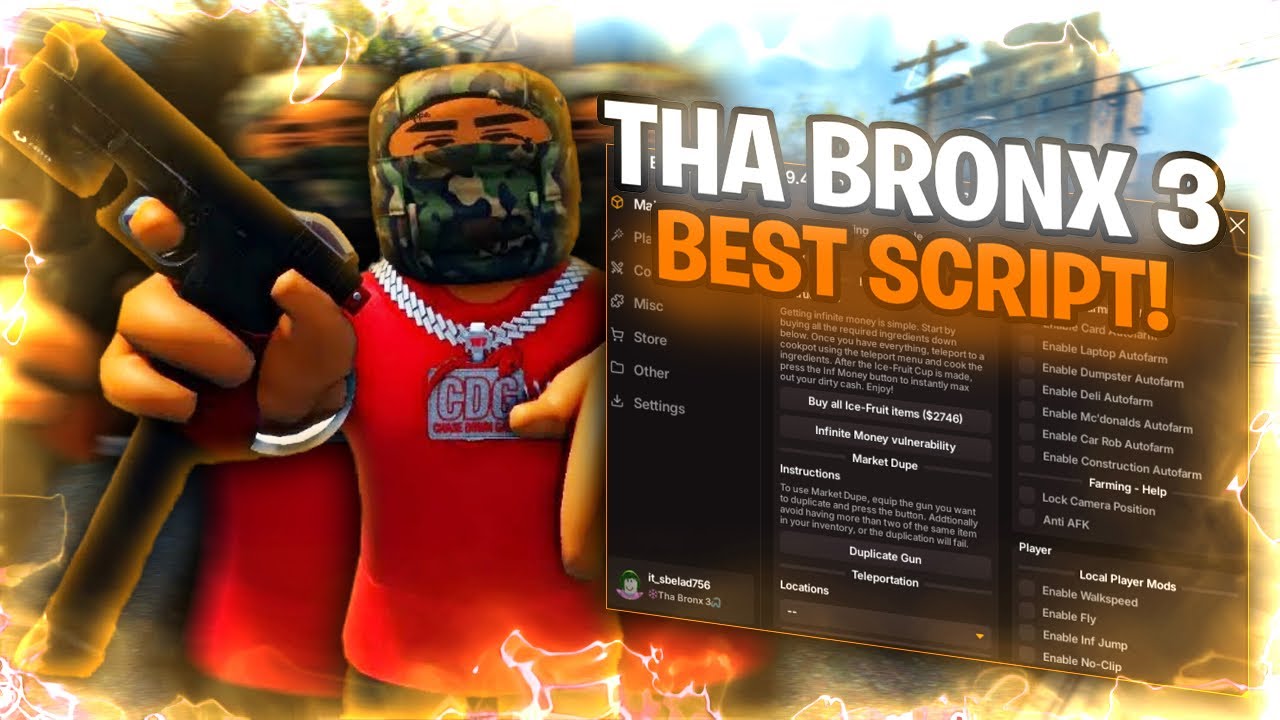 NEW Tha Bronx 3 Script 🆕🔥 | FREE Infinite Money & Dupe GUI (2026)