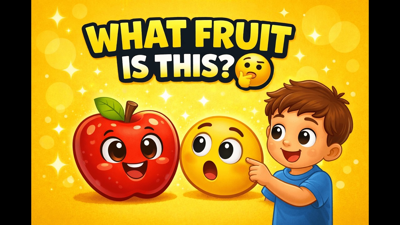 Guess the Fruit 🍎🍌 | Fun Fruit Quiz for Kids | Learn Fruits for Preschool & Kindergarten