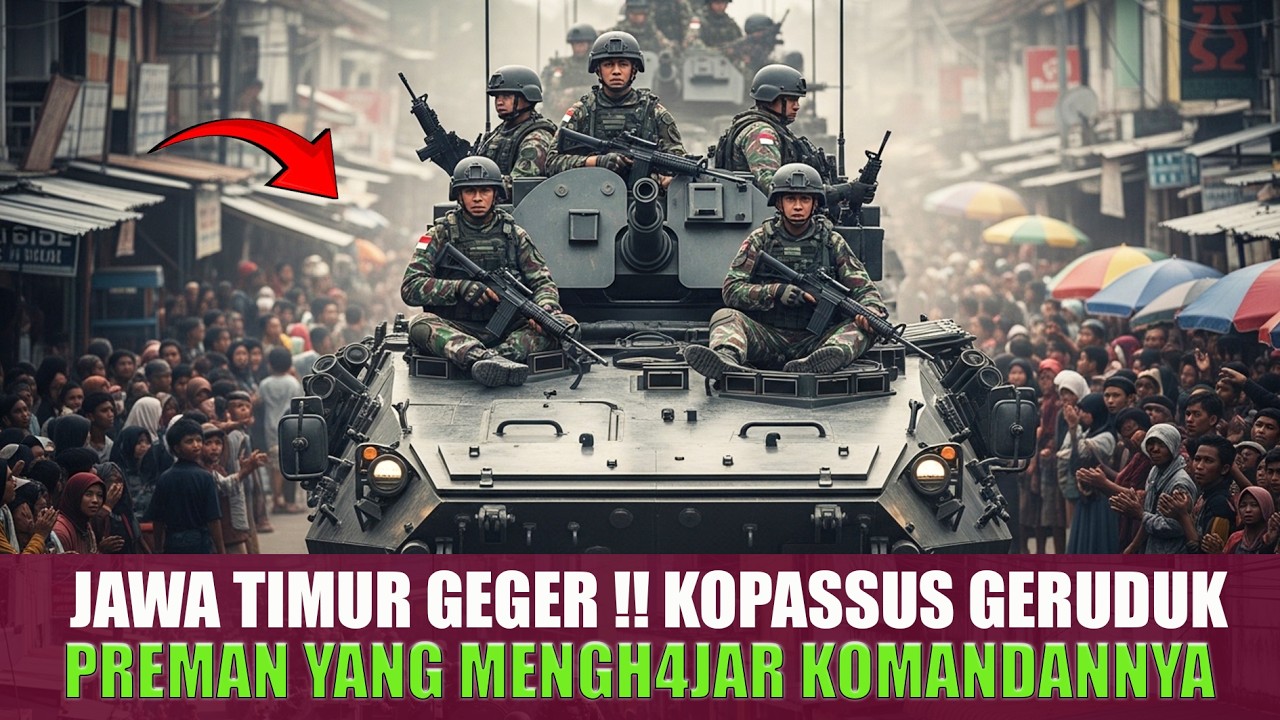 NGERI‼️1 KOPASSUS YANG SEDANG BERBAGI DI H4J4R PREMAN JAWA TIMUR