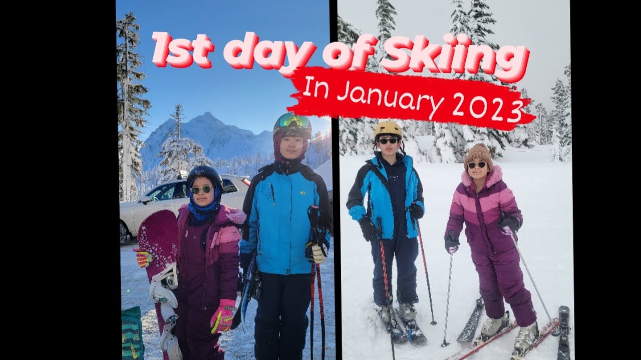 1st day of Skiing in January 2023 | have fun with snow | compilation videos