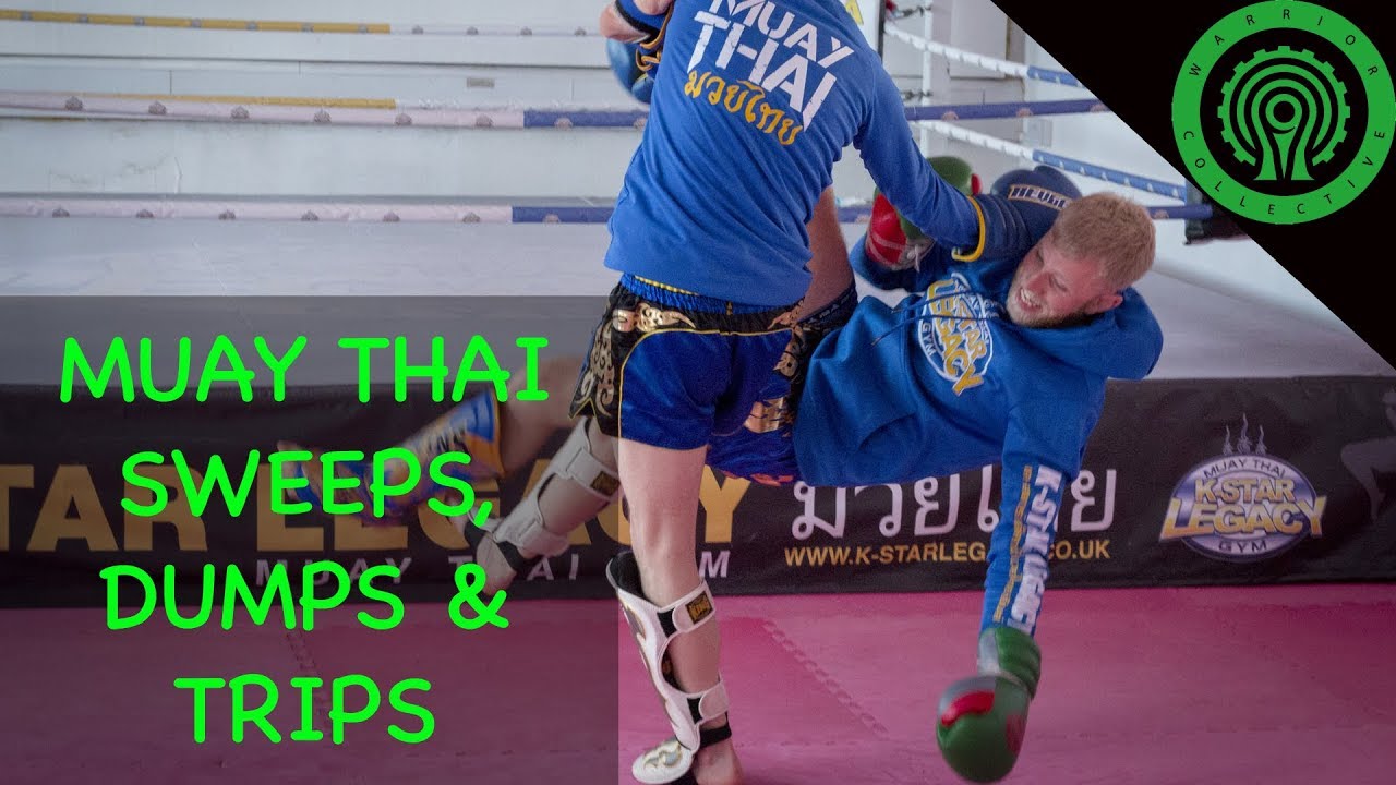 Muay Thai 5 Sweeps, Dumps and Trips to use in Fighting Tutorial