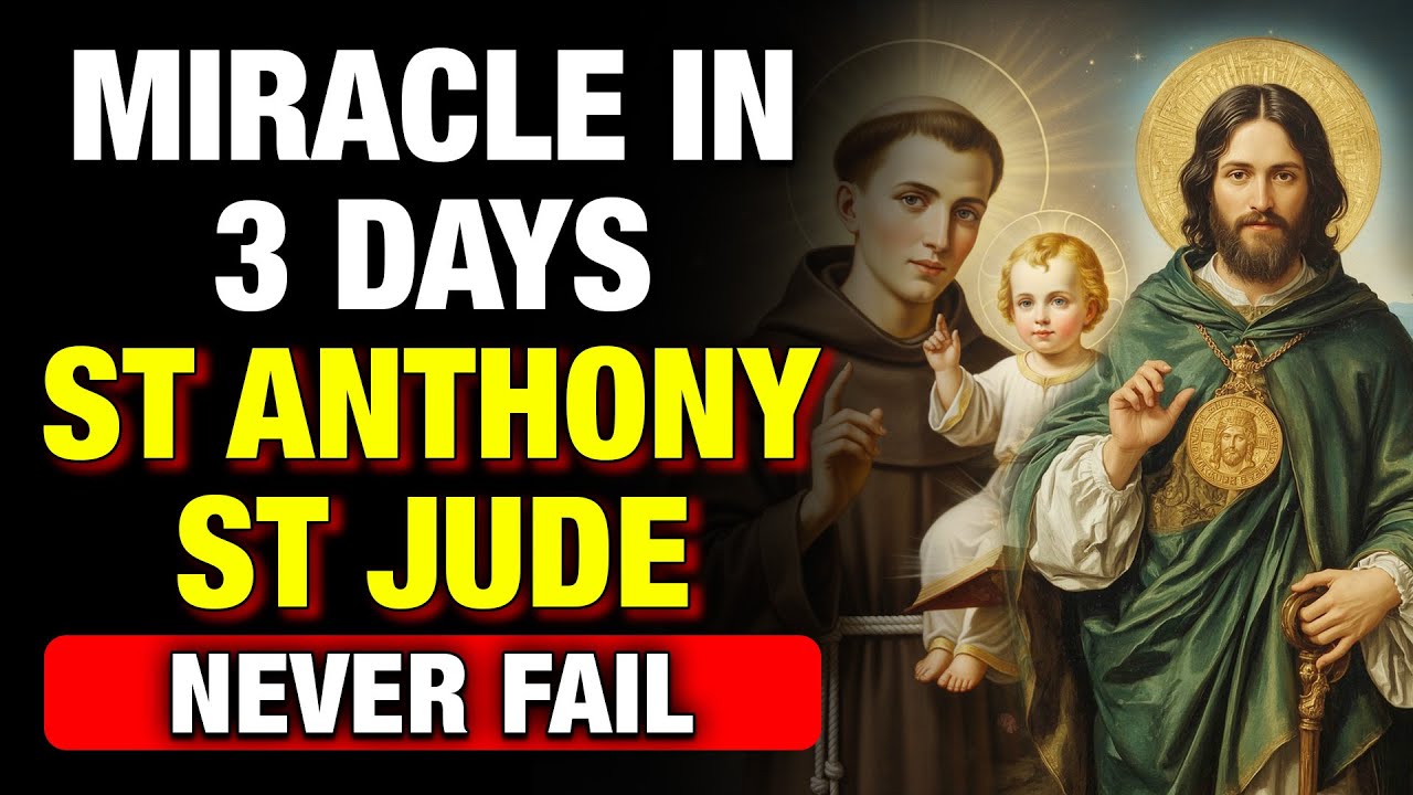 PRAYER TO SAINT ANTHONY AND SAINT JUDE –URGENT MIRACLE IN 3 DAYS