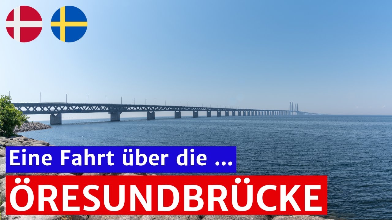 Fahrt über die Öresundbrücke von Kopenhagen nach Malmö (ohne Kommentar) 09.2023