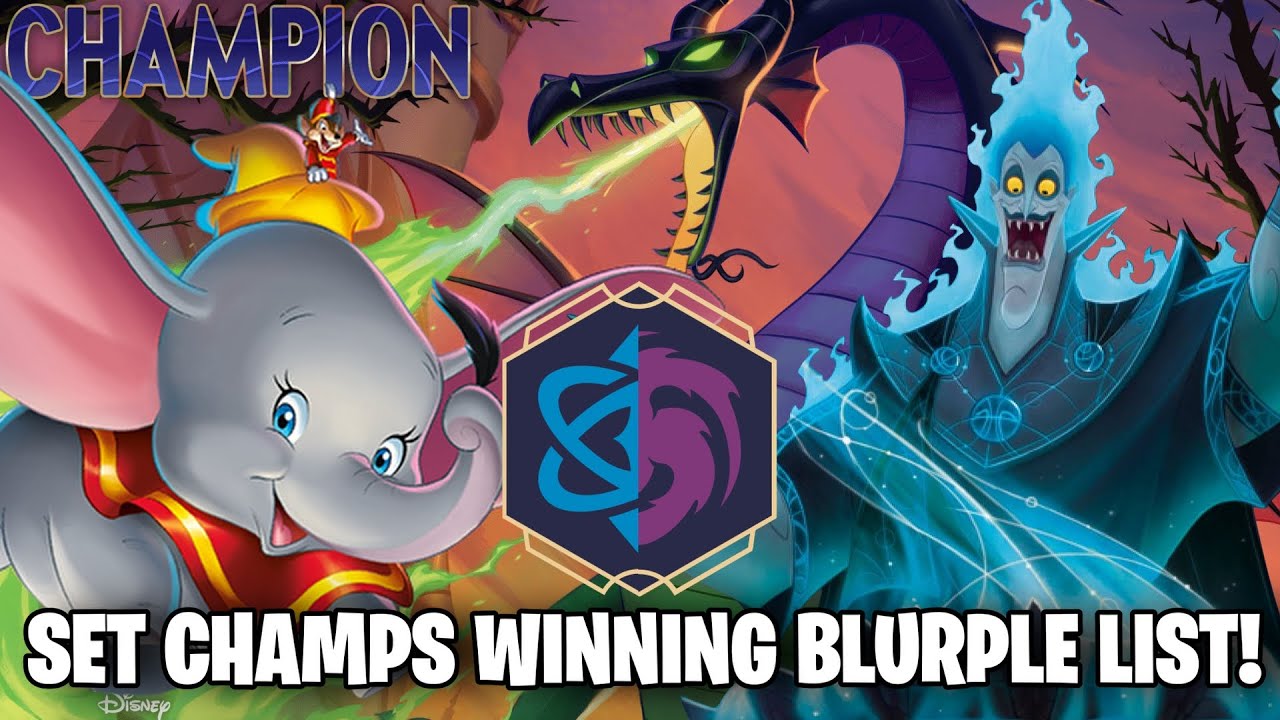 ПЕРВАЯ НЕДЕЛЯ СЕТ ЧЕМПИОНОВ ПОБЕДИТЕЛЬНЫЙ СПИСОК BLURPLE! | Профиль колоды Lorcana + Краткий обзор