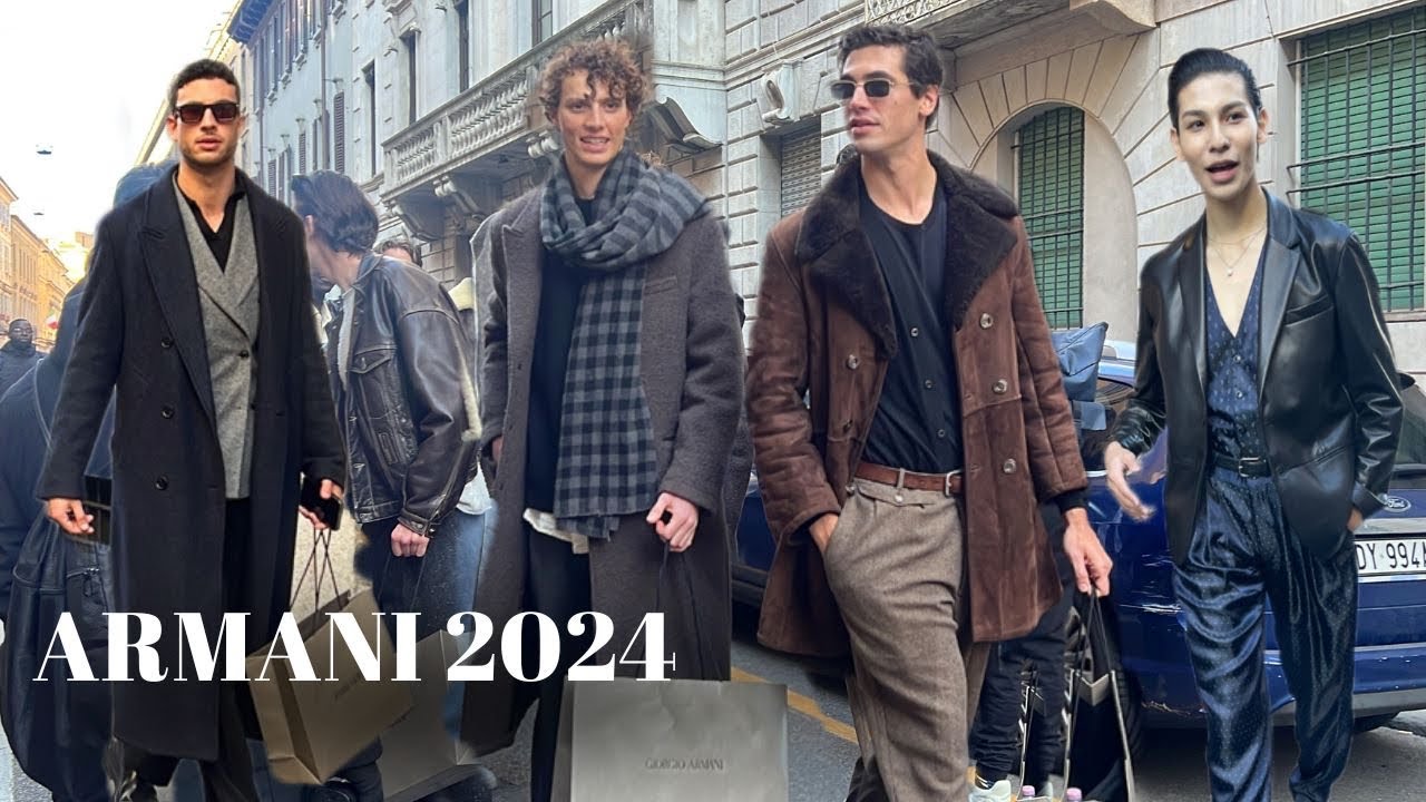 GIORGIO ARMANI MENSWEAR FALL-WINTER 2024 | ITALIAN STYLE AT MILAN FASHION WEEK