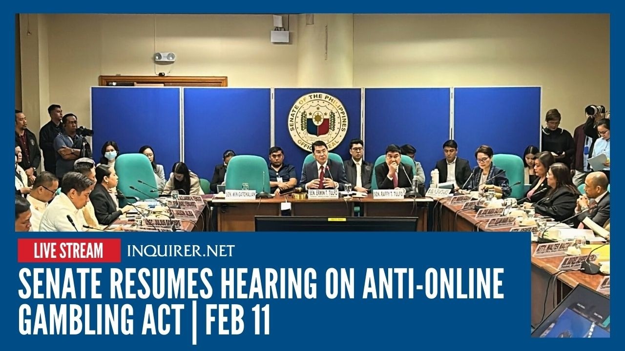 LIVE: Senate resumes hearing on Anti-Online Gambling Act | Feb 11
