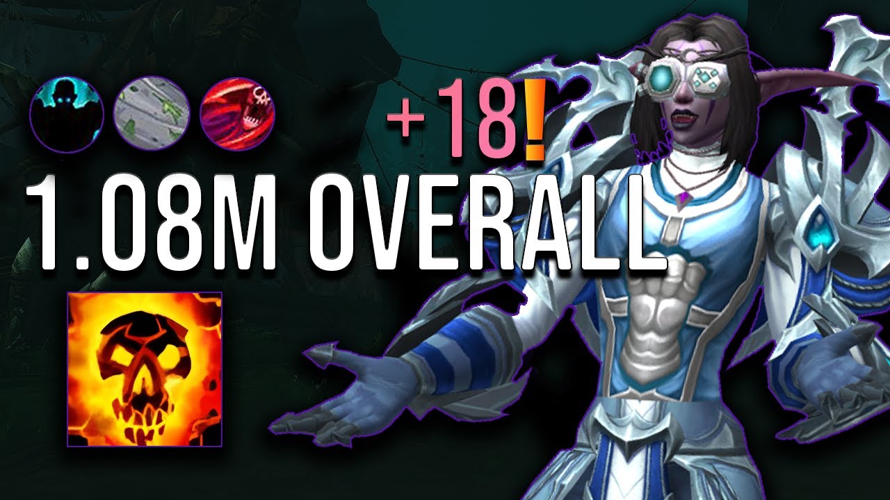 +18 Brackenhide Shadow Priest 1.08M Overall M+ | 10.2 & 10.2.7 (S4)