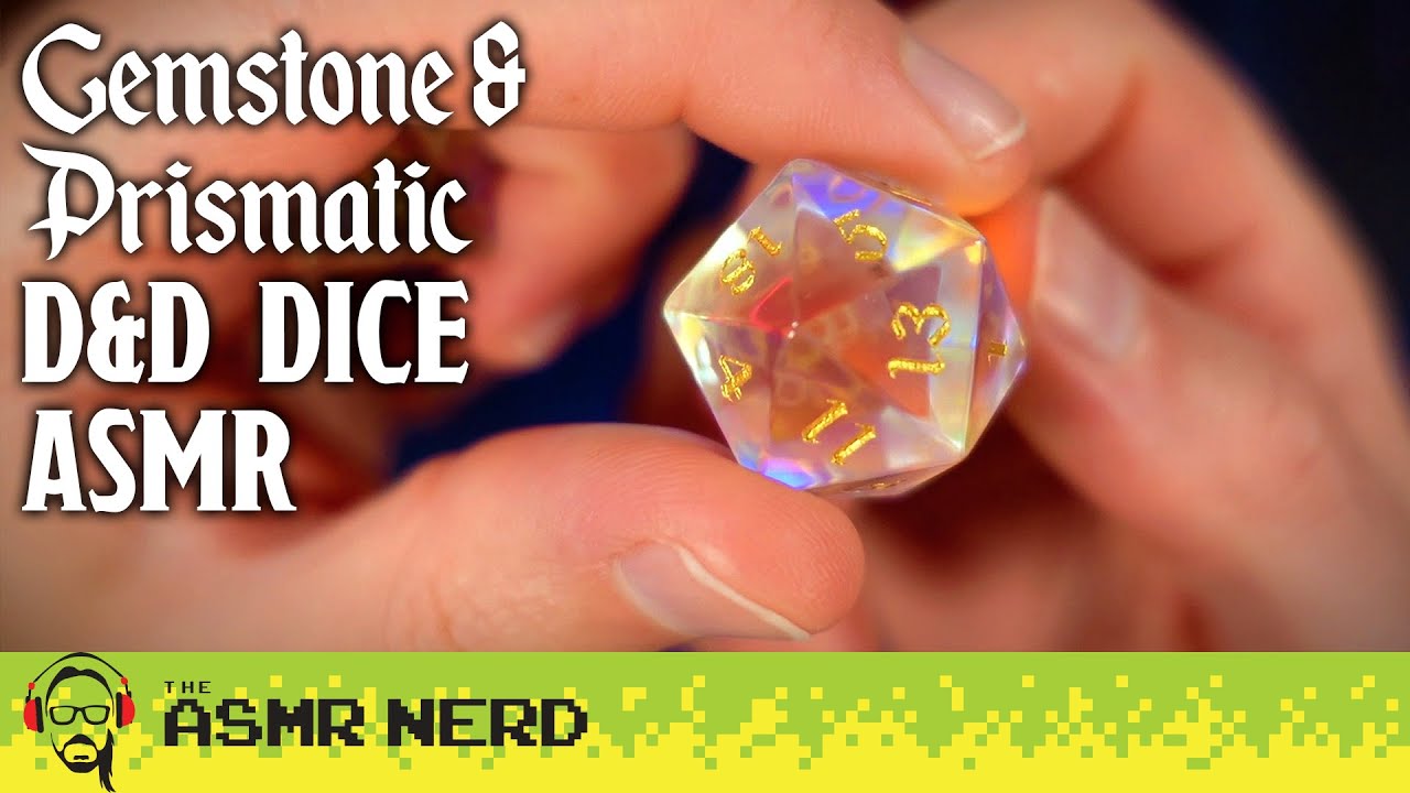 Tingly ASMR DnD Dice Galore! 🎲 Obsidian, Rose Quartz & Prismatic Glass Dice from MAGISEVEN [whisper]