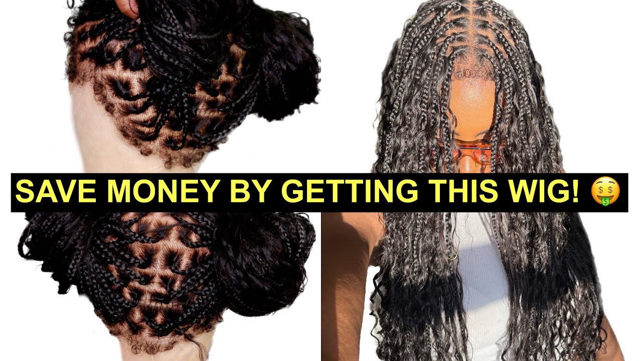 OMG! INSTANT BOHO BRAIDS WITHOUT THE HOURS! FULL LACE WIG with CURLY HAIRLINE! YOU NEED! OMGHERHAIR