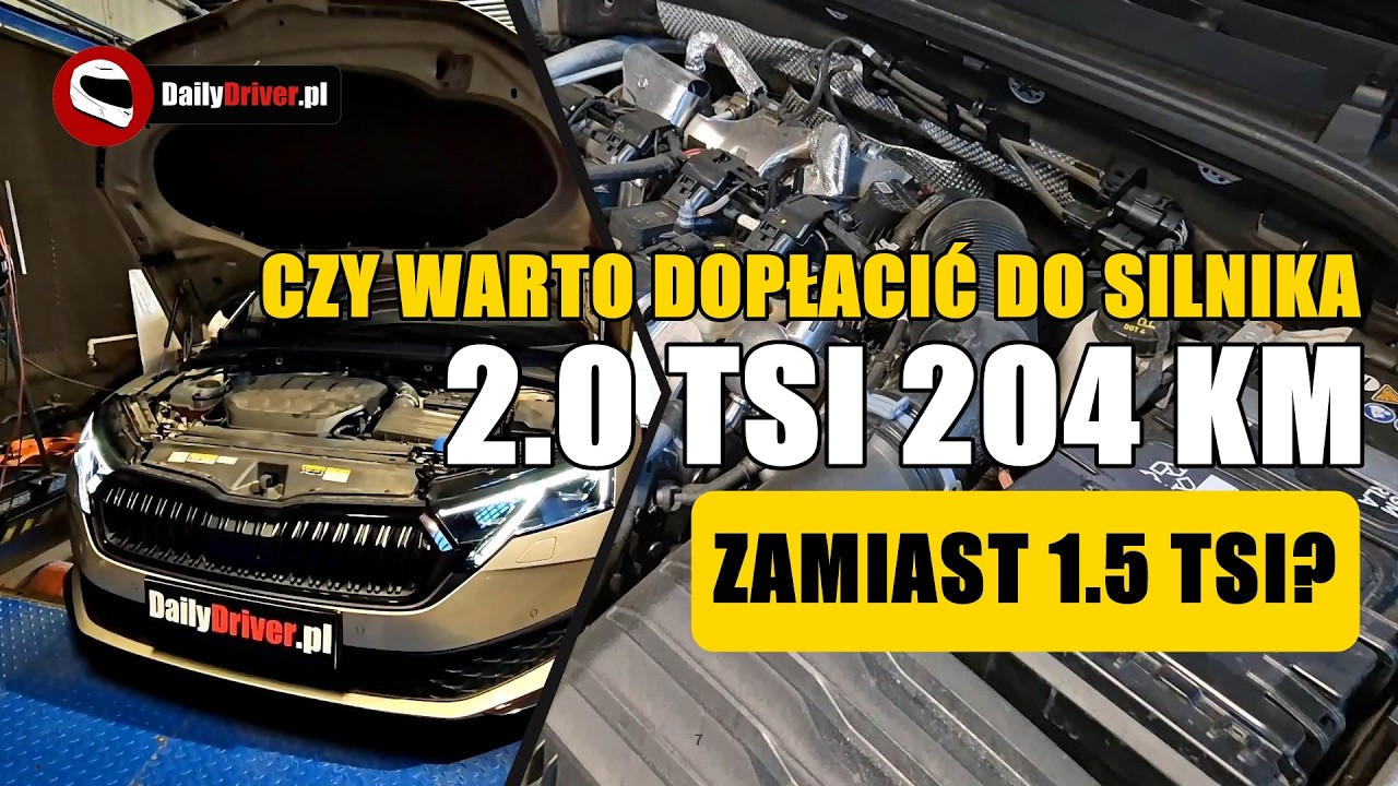 Kt&oacute;ry silnik lepszy &ndash; 2.0 TSI 204 KM czy 1.5 TSI 150 KM? Budowa, osiągi, spalanie i moc na hamowni