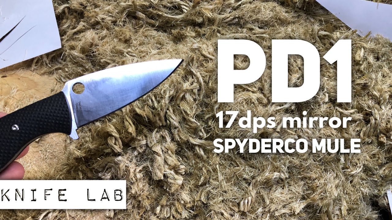 PD1 Steel - Melty Cru Wear? Spyderco Mules in the knife lab!