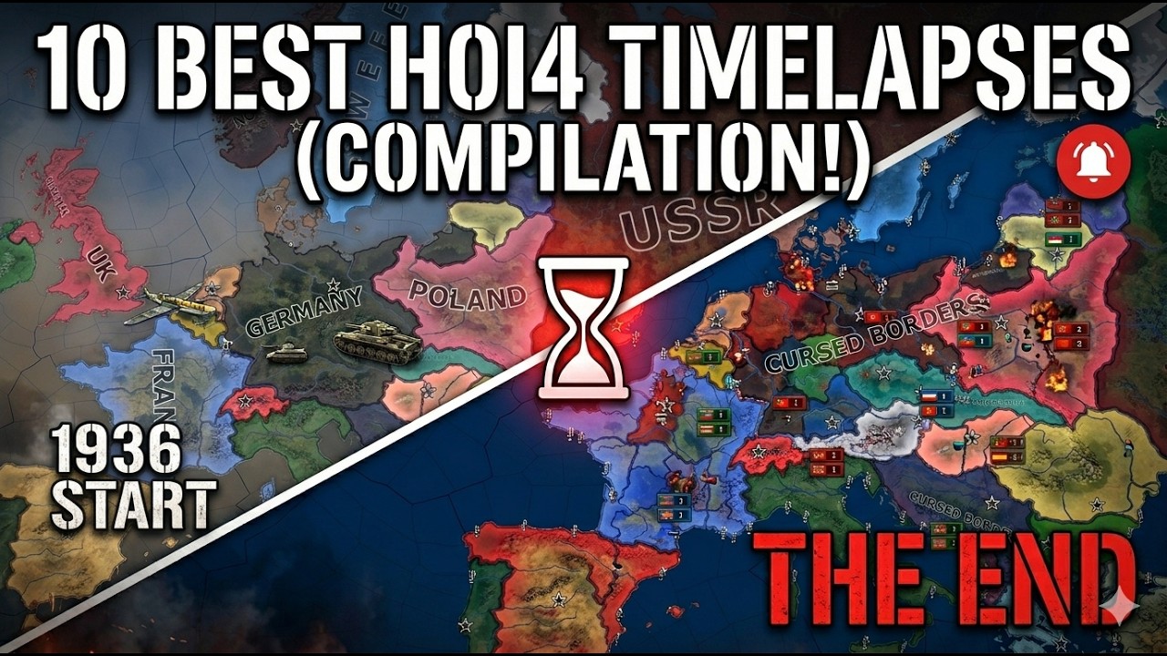 Satisfying HOI4 Border Gore: 10 Best AI Timelapses (Hearts of Iron IV)