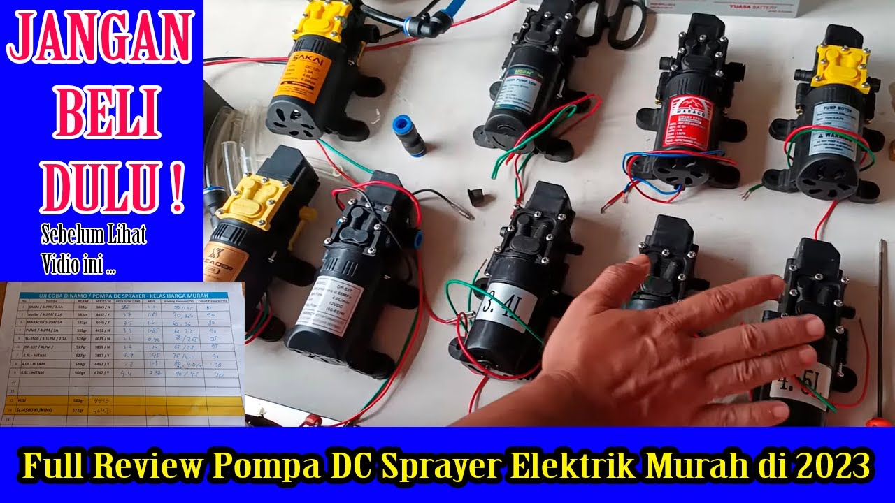 Review Pompa Motor Dinamo Sprayer Elektrik Murah 2023 | Sakai | Molar | Maraco | DP-537 | Sinleader