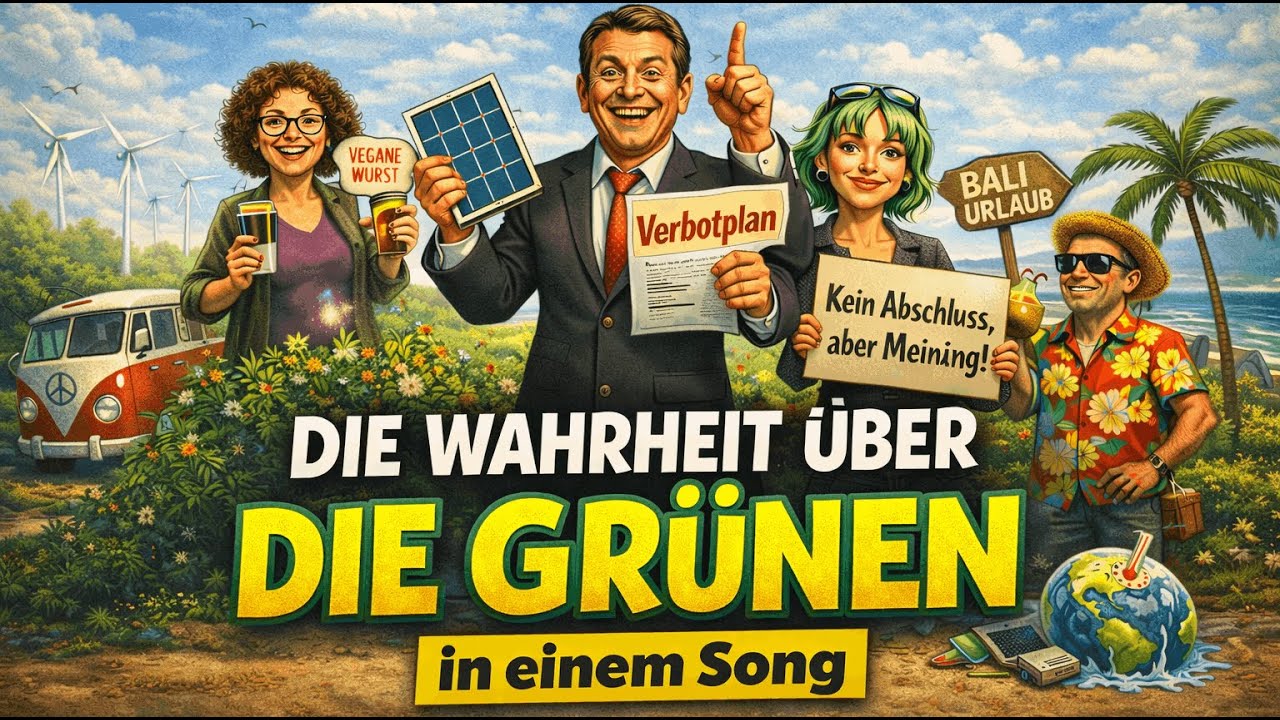DIE GRÜNEN | Die Wahrheit über die Grünen in einem Song 😂