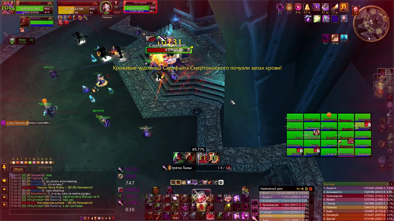 Афлик Affliction warlock  21k dps WOW 3.3.5а wowcircle х5 PvE Саурфанг ЦЛК 25гер Saurfang
