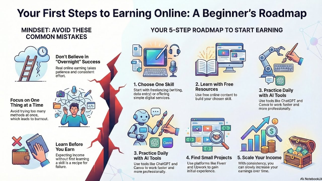 Your First Step to Earning Online: A Bigginer's Roadmap 