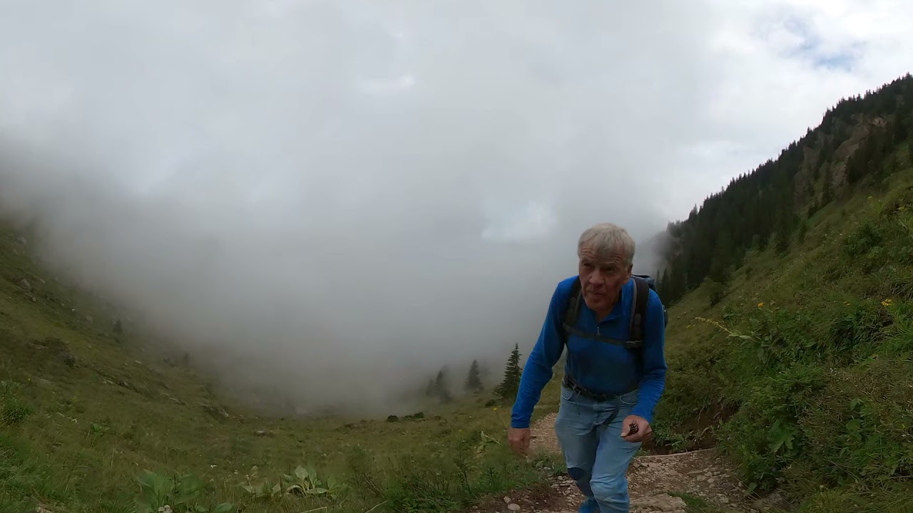 Brunnenauscharte gewandert mit 360 Grad Kamera