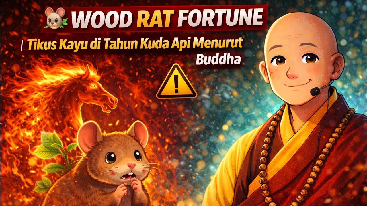 🐭🌱🔥 WOOD RAT FORTUNE | Tikus Kayu di Tahun Kuda Api Menurut Buddha