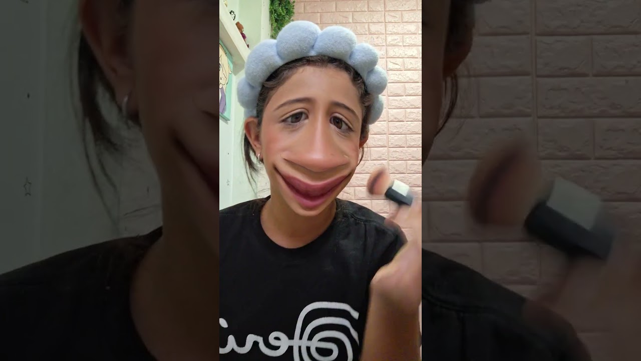 Maquillándome con un filtro 🤣🤣 MIREN hasta el final🙏😭