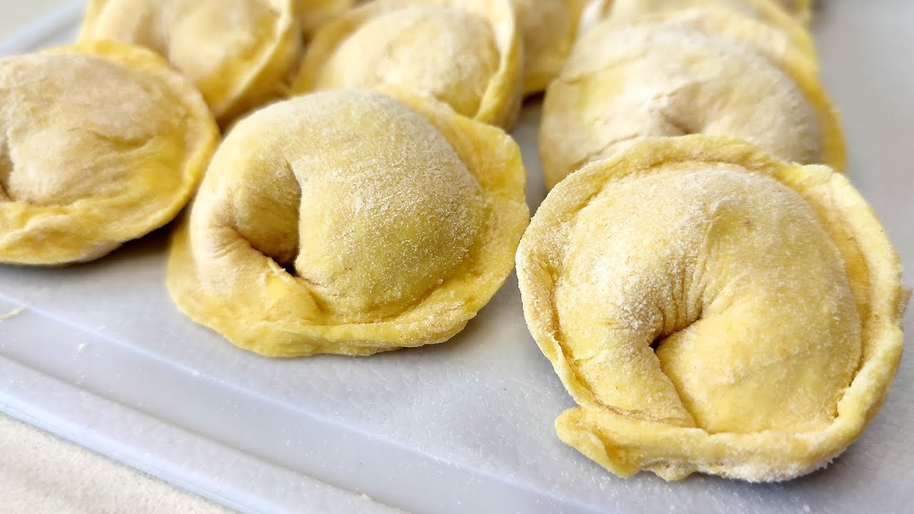 The most delicious dumplings  My grandmother's recipe  Yellow dough that can be frozen