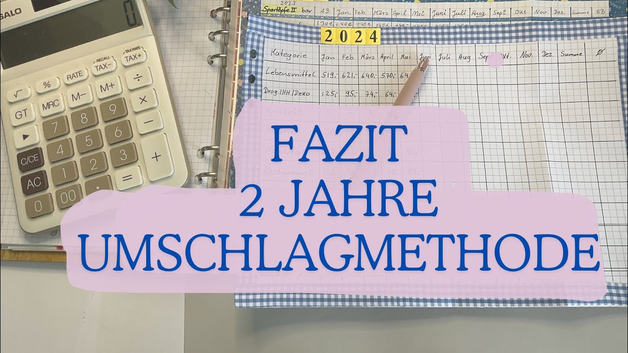 Fazit 2 Jahre 💌Umschlagmethode💌#budget #sparen