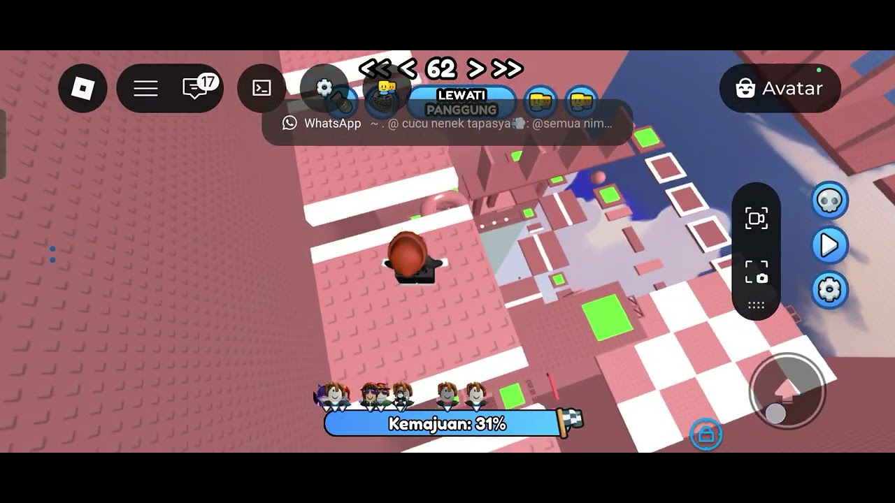 Maaf guys gak ada suara nya, dan judul map nya easy tower Obby ya guys,next main map apa lagi ya