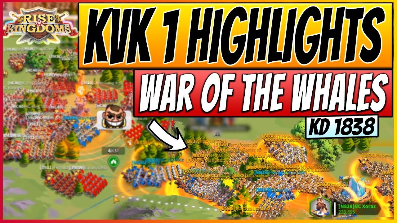 2 ALLIANCES vs 2 KINGDOMS | War of The Whales Part 1 | Rise of Kingdoms KvK 1 Highlights KD1838