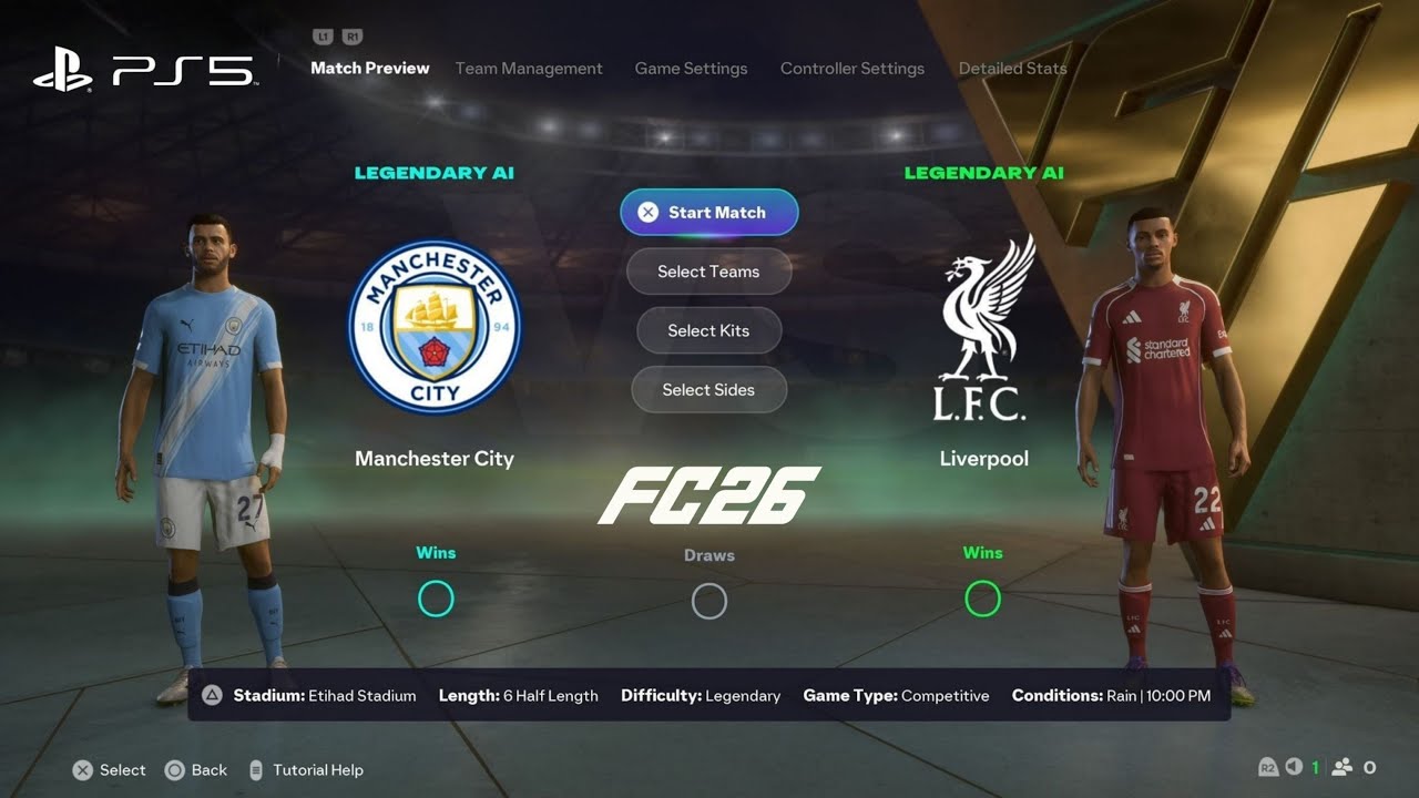 Manchester City vs Liverpool | Premier League Matchweek 11 | FC 26 Gameplay