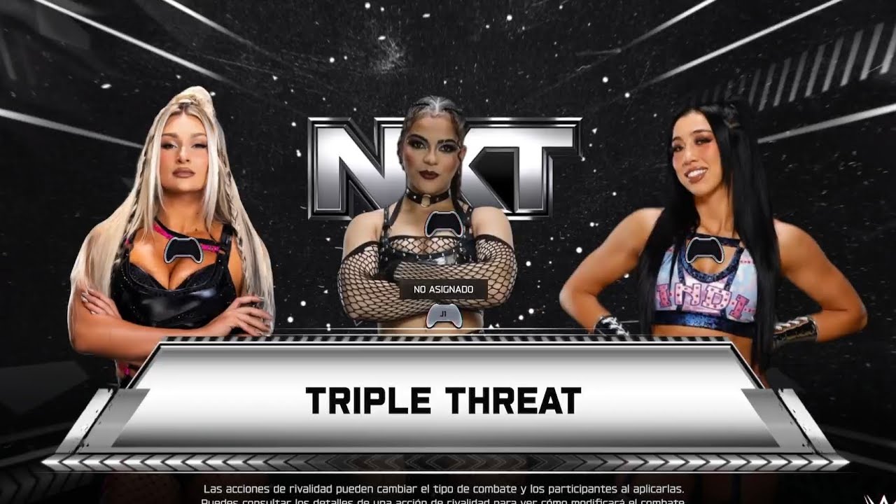 WWE 2K25 TRIPLE THREAT MATCH FOR A TITLE OPORTUNITY AT NXT #WWE #WWENXT 