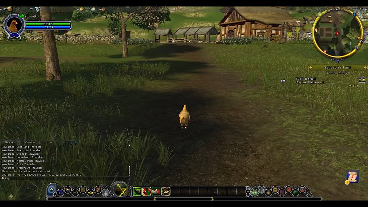 Lord of the Rings Online (LOTRO) *Solo* Free Range ("Crosser of Roads") (sped up)