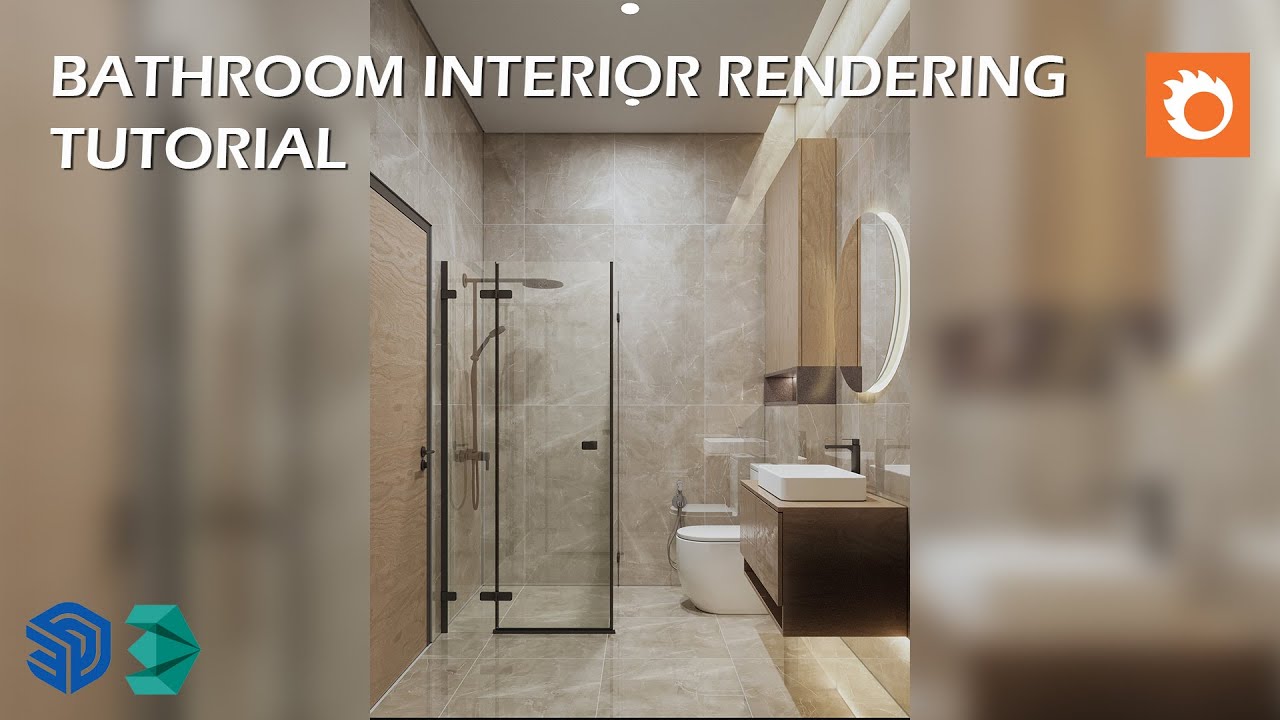 BATHROOM RENDERING TUTORIAL - SKETCHUP MODELING + CORONA RENDERING