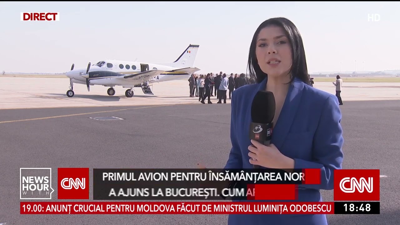 Cum arată primul avion din România care poate aduce ploaia