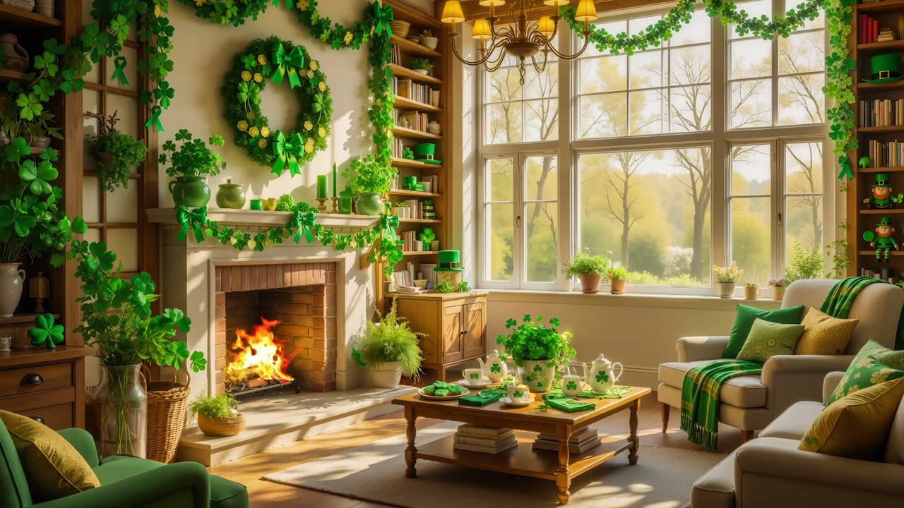 Happy St. Patrick’s Day🍀 Cozy Ambience & Relaxing Celtic Piano Music