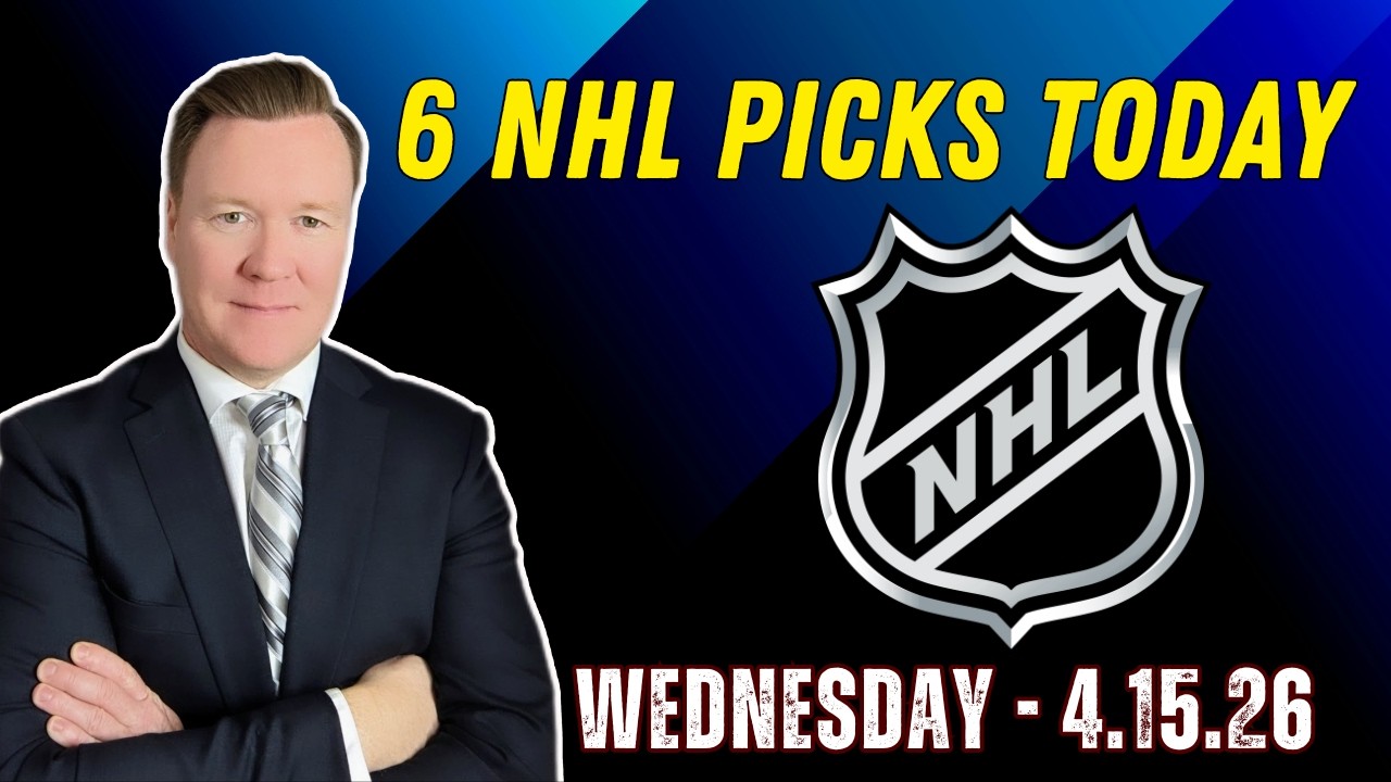 Wednesday 6 NHL Betting Picks l 4/15/26 l Vernon&rsquo;s Best NHL Bets, Expert Picks and Predictions