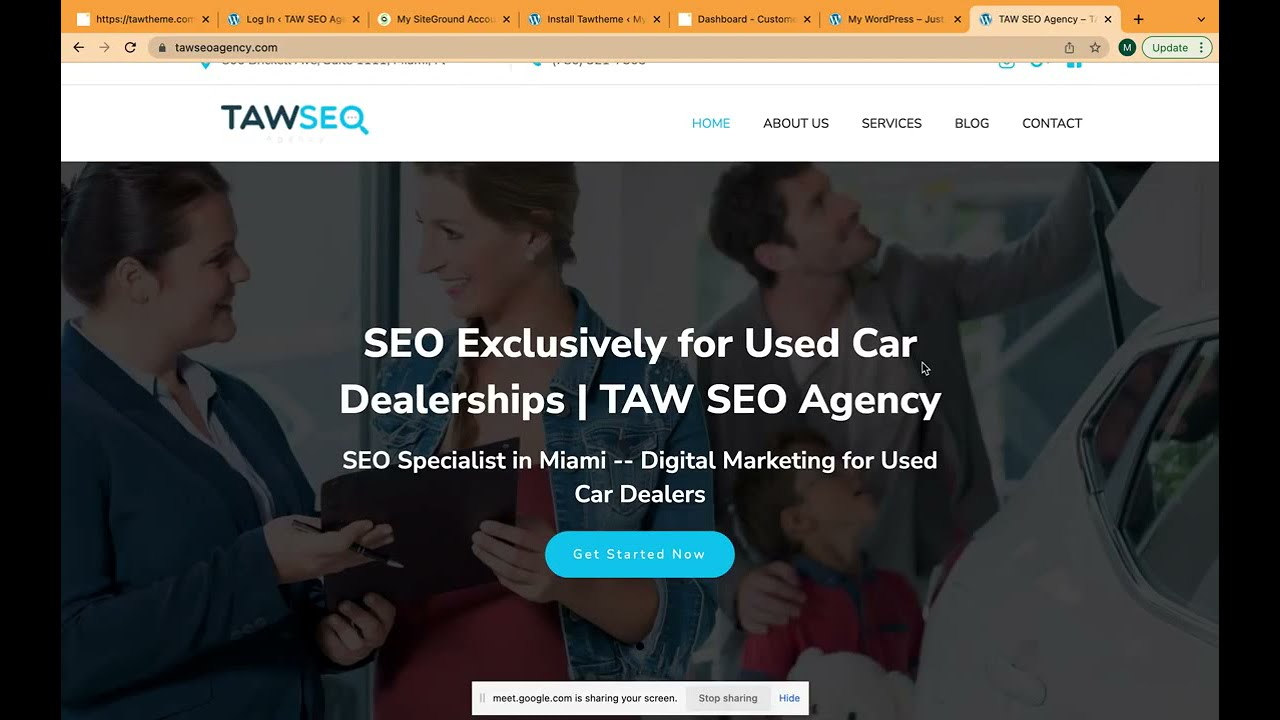How to setup your Personal Agency Website on TAW Theme with Siteground