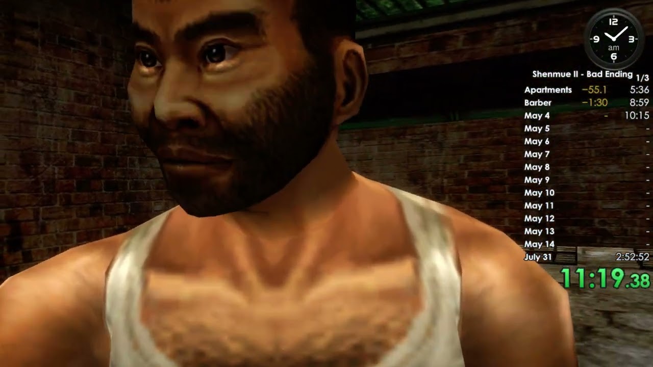 Shenmue 2 Bad Ending in 2:44:35 (World Record)