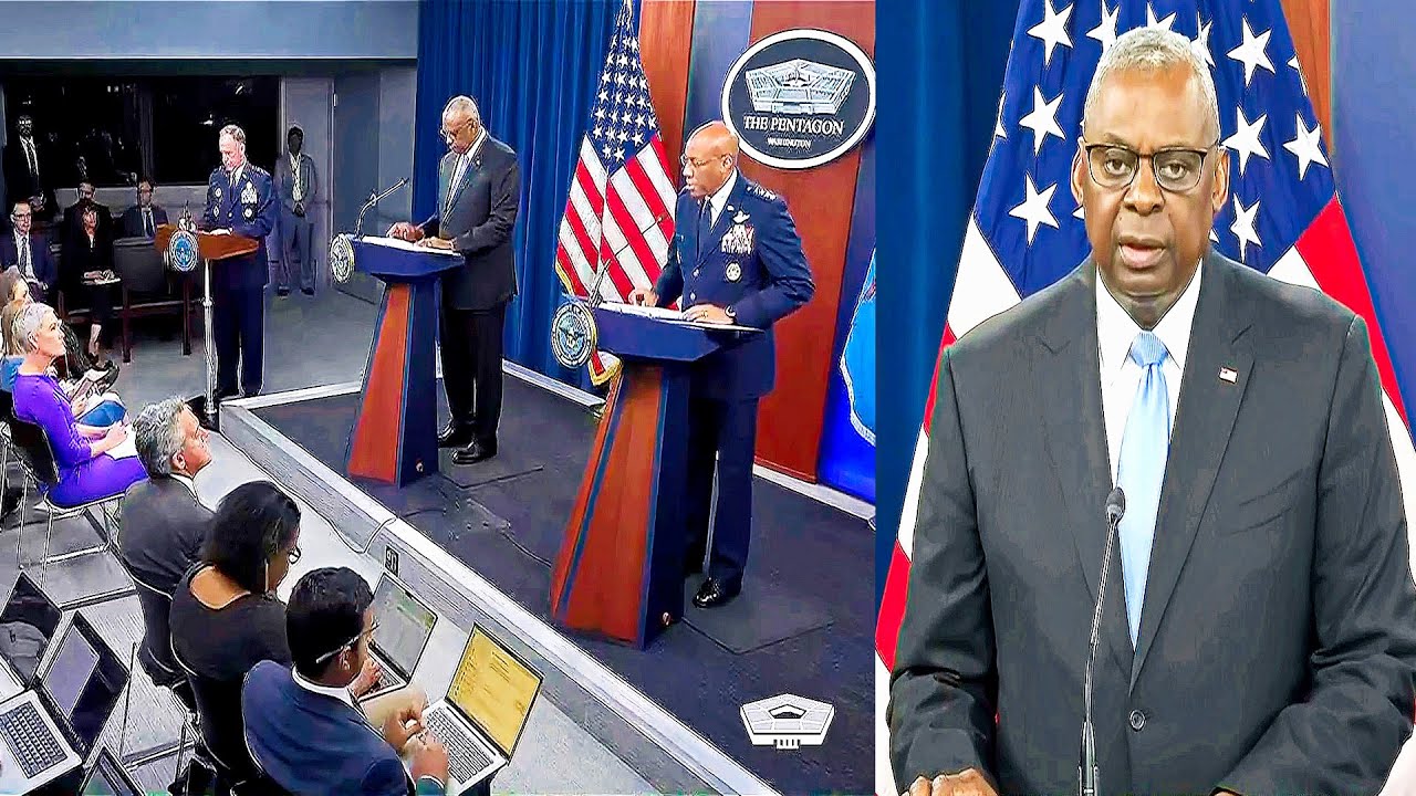 Ллойд Остин и CQ Brown информируют СМИ о военных операциях в 2024 году