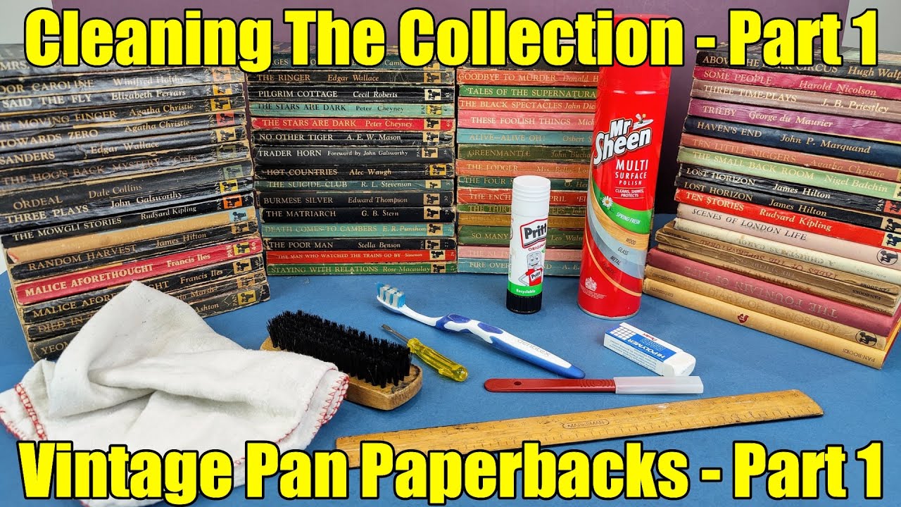 Unintentional ASMR - Cleaning The Collection - Part 1 - Vintage Pan Paperbacks - Part 1