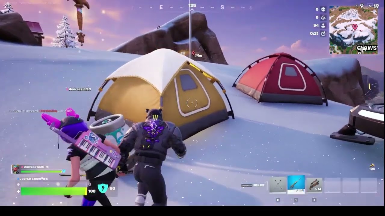 spiller hygge fortnite med en ven