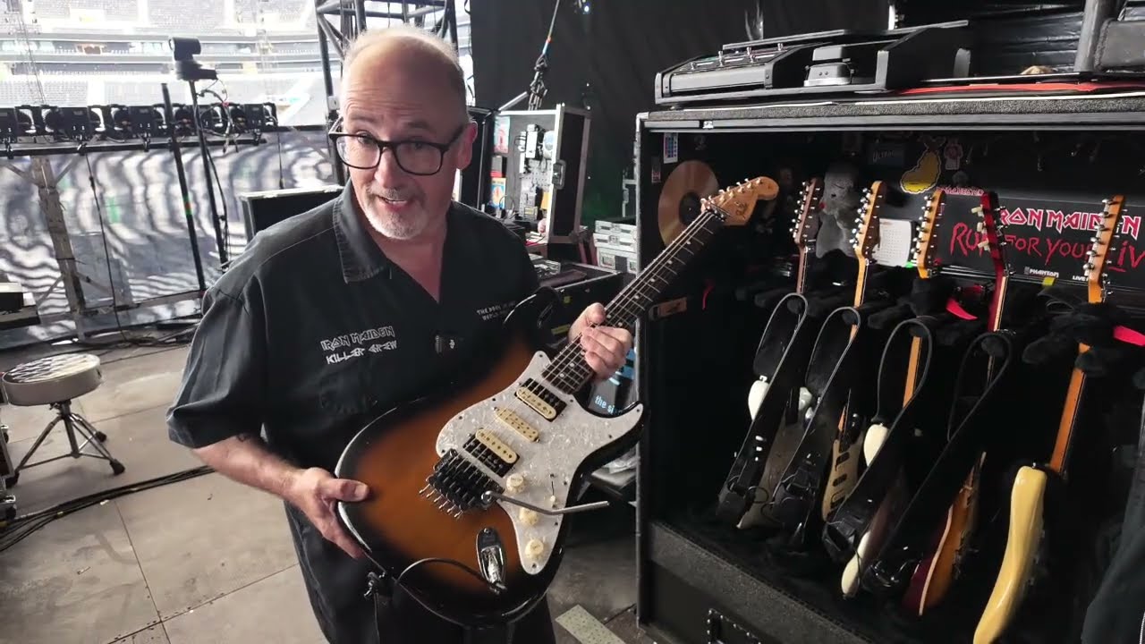 IRON MAIDEN Run For Your Lives Tour rigs and guitars - July 2025, Frankfurt - with Synergy amps