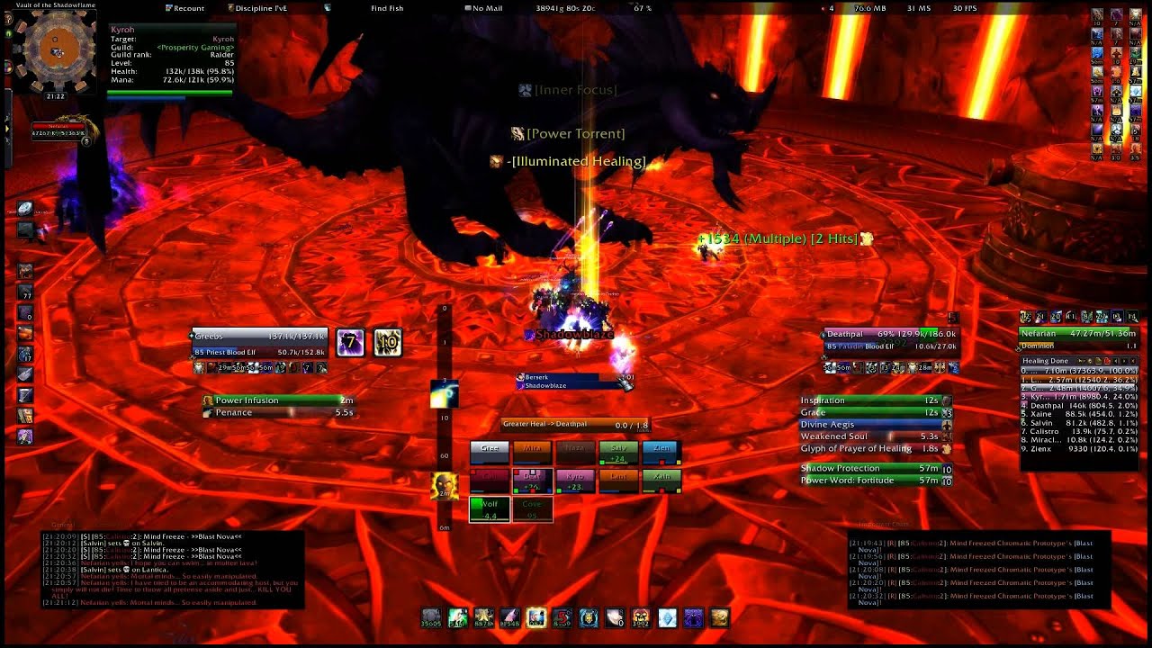 [Full HD] TBA vs. Nefarian - 10 man Heroic - Disc Priest PoV